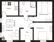 Grundriss - Ferienwohnung Möweninsel